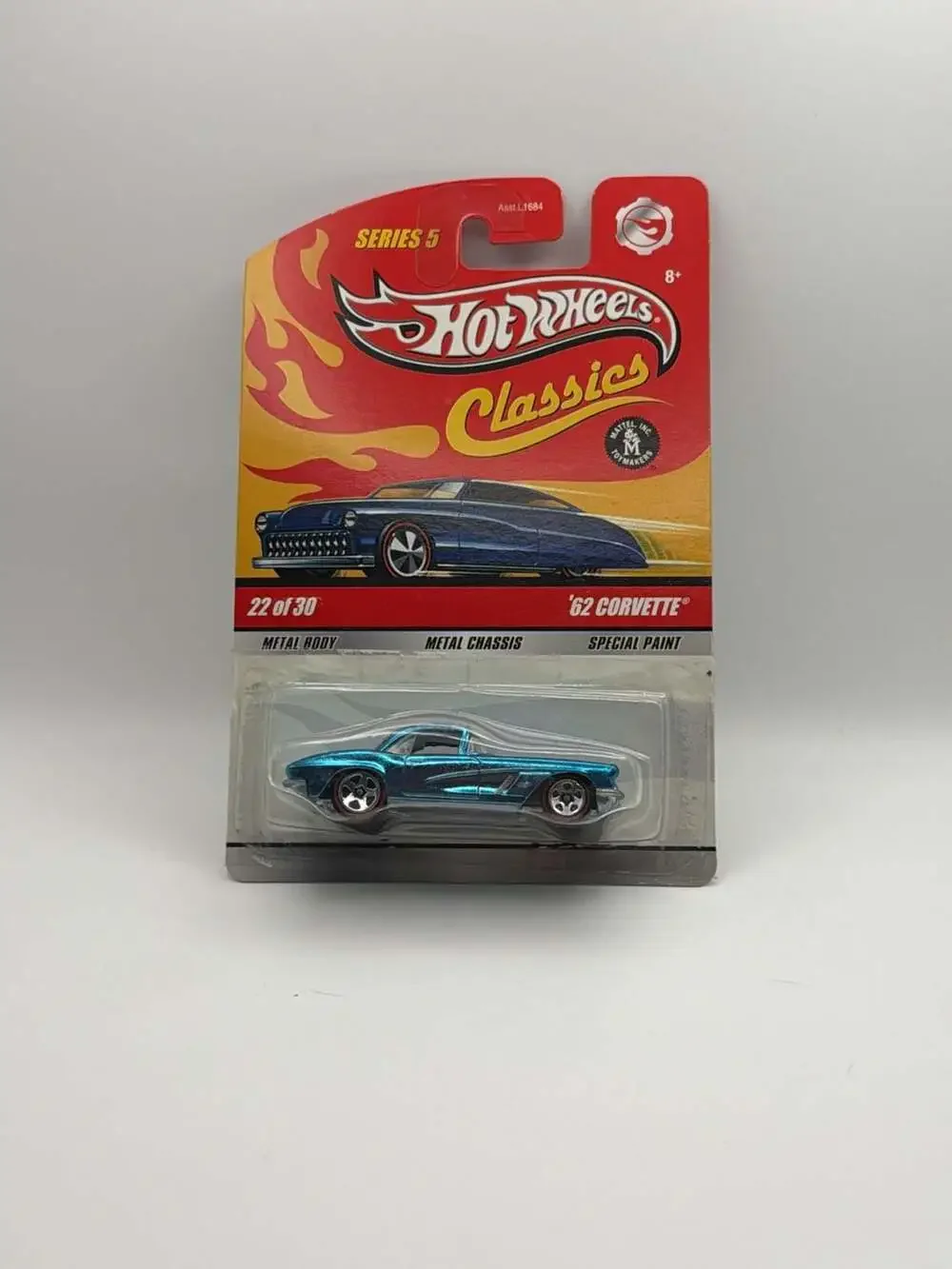 Hot Wheels Classics Series 5 22 of 30 '62 Corvette Blue Special Paint